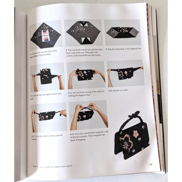 Japanese Art Furoshiki And Origami 2 Books Paperback Illustrated - Picture 9 of 16